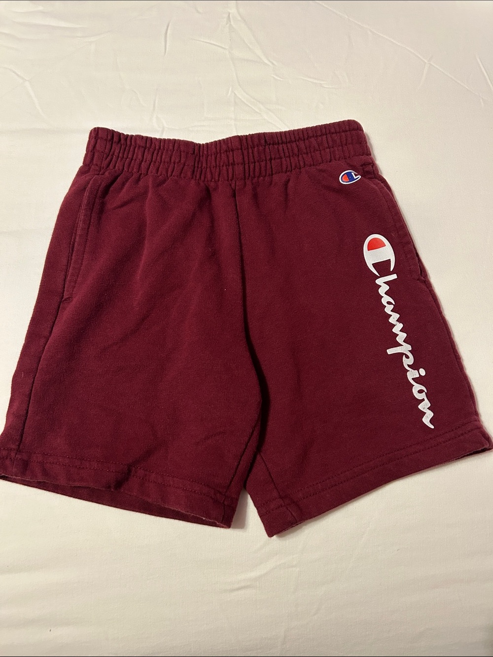 Champion Maroon Athletic Logo Shorts